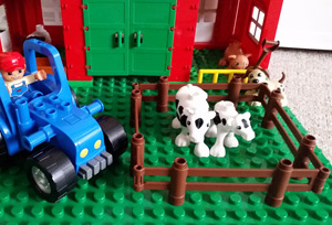 Lego Dulo Bauernhof - Trecke/Kühe